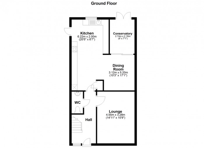 Floorplan for Moulsham Chase, Chelmsford