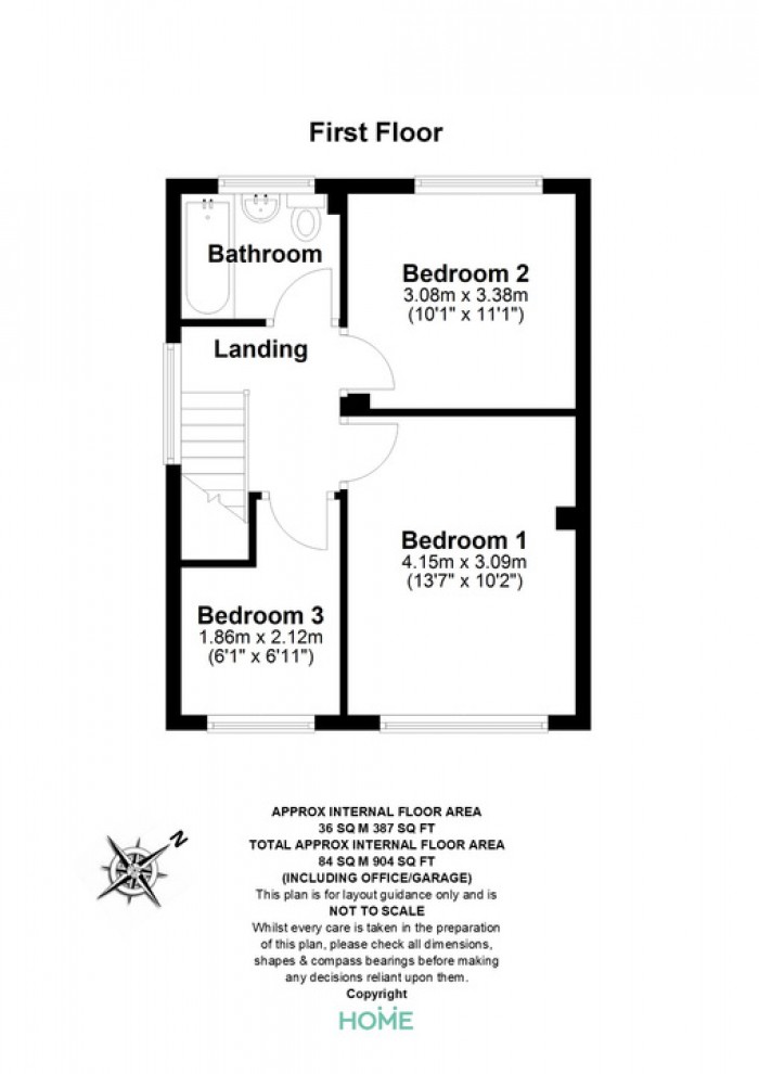 Floorplan for Longshots Close, Broomfield, Chelmsford