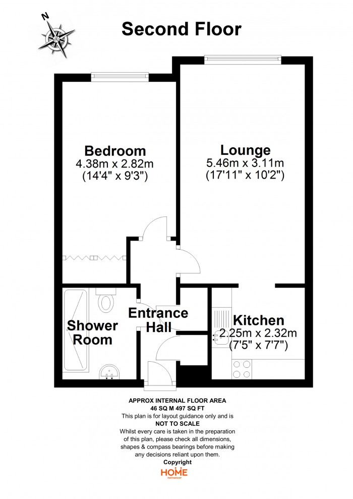 Floorplan for Godfreys Mews, Old Moulsham