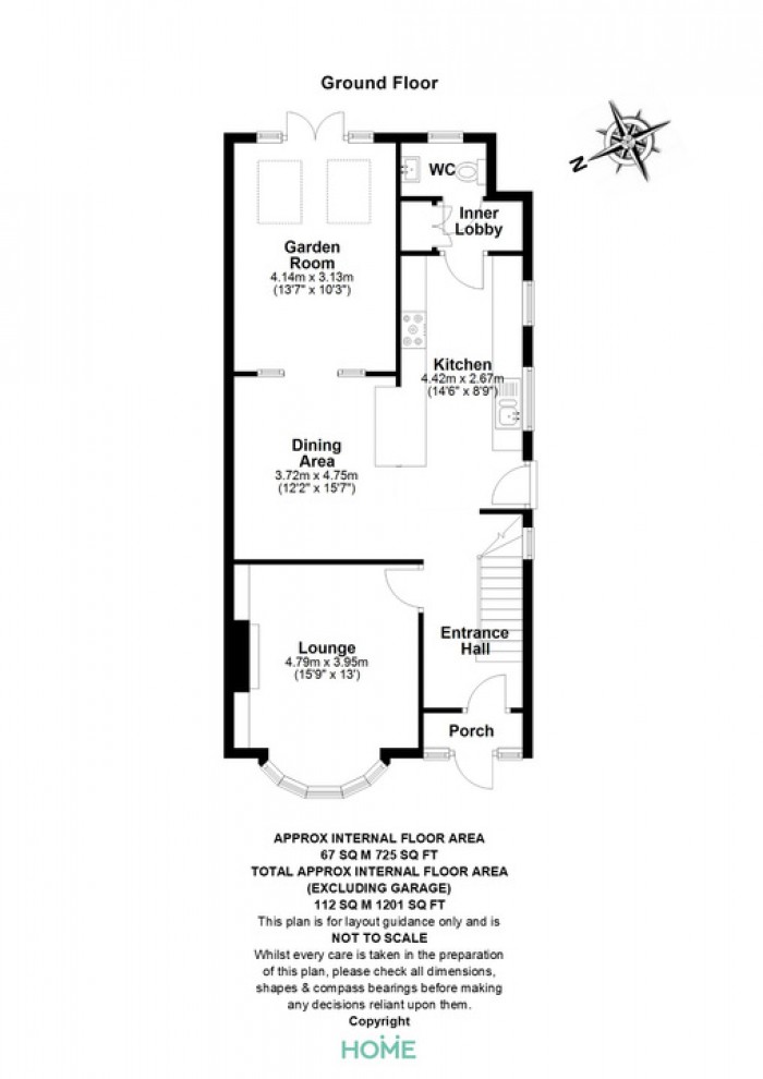 Floorplan for Chelmerton Avenue, Great Baddow, Chelmsford