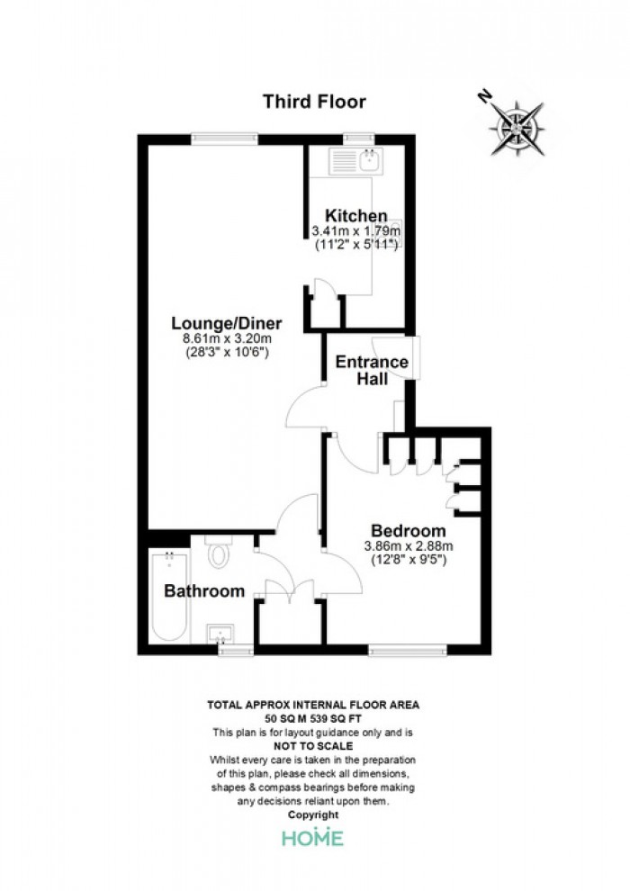 Floorplan for Bond Street, Chelmsford
