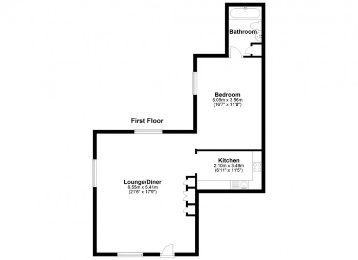 Floorplan for Brunswick Court, The Galleries, Warley, Brentwood,