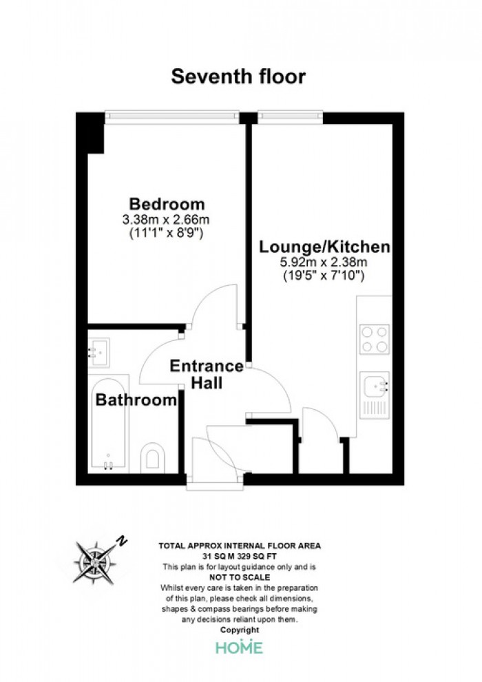 Floorplan for Regent House, Hubert Road, Brentwood,