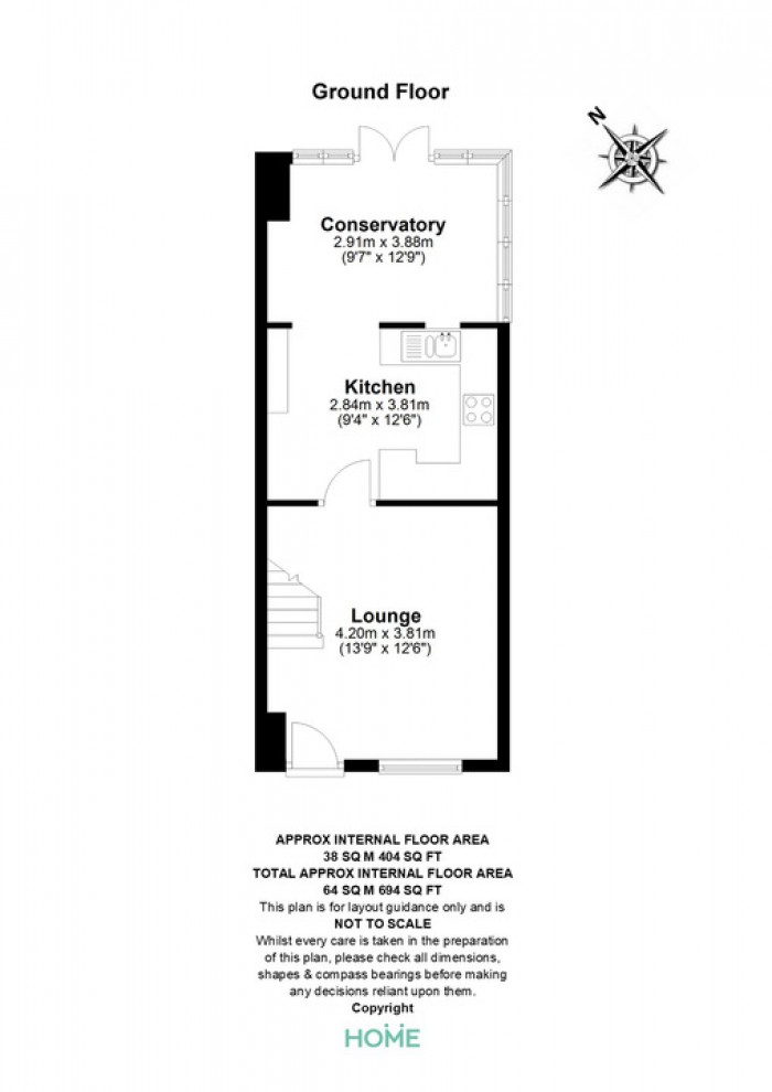 Floorplan for Ramshaw Drive, Chelmer Village, Chelmsford