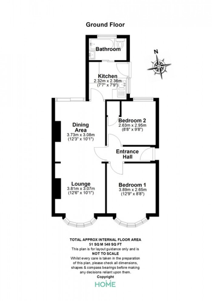 Floorplan for Wallace Crescent, Chelmsford