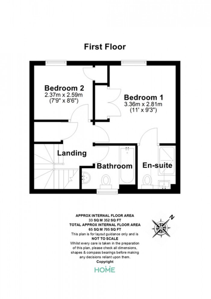 Floorplan for Brook End Road South, Chancellor Park, Chelmsford