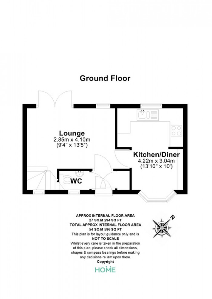 Floorplan for Whitmore Crescent, Chancellor Park, Chelmsford