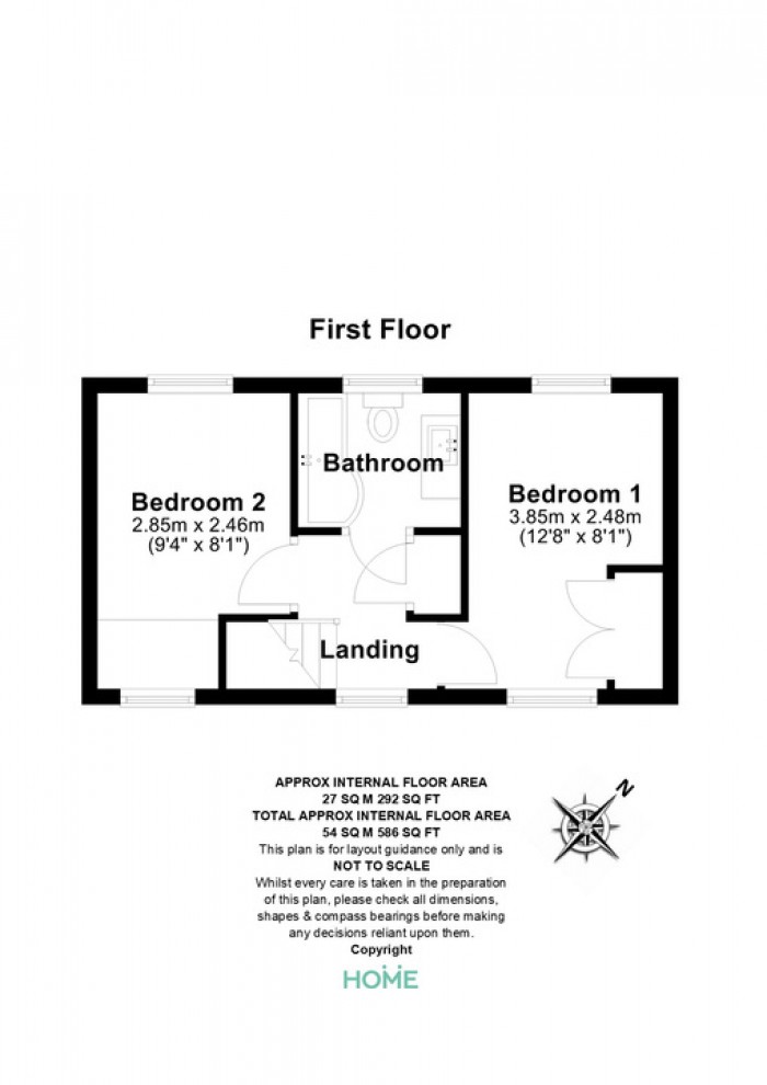 Floorplan for Whitmore Crescent, Chancellor Park, Chelmsford