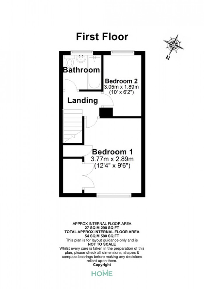 Floorplan for Cook Place, Chelmer Village, Chelmsford