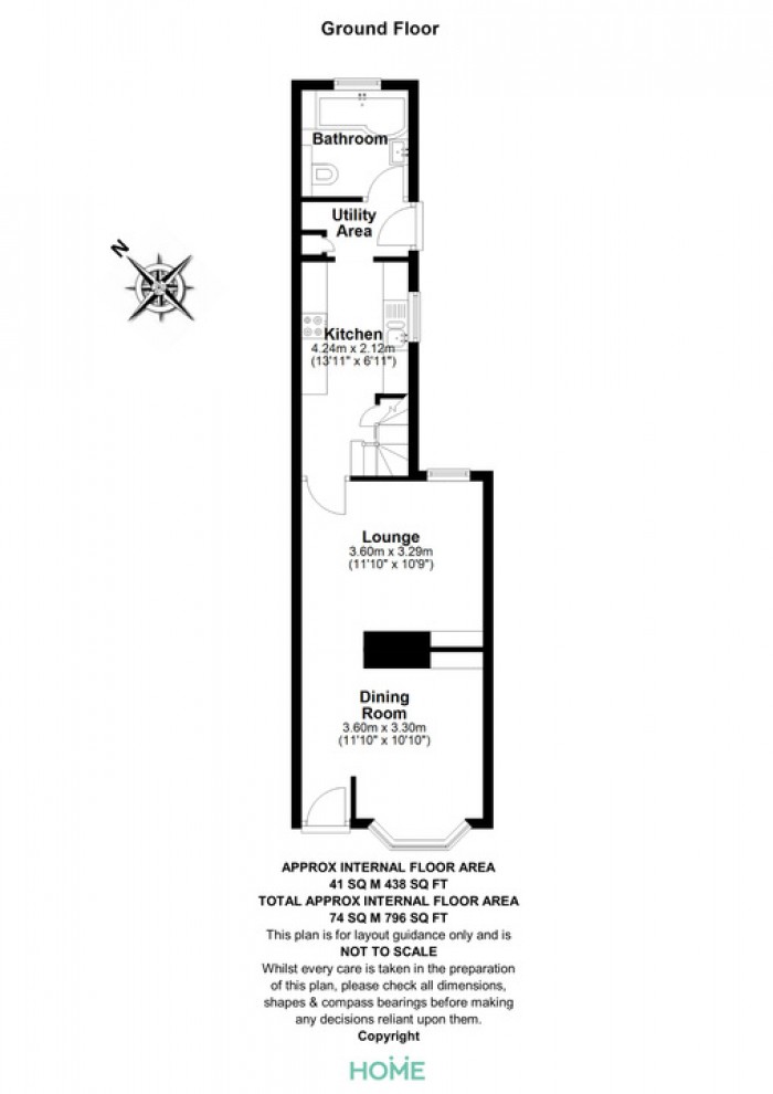 Floorplan for Navigation Road, Chelmsford