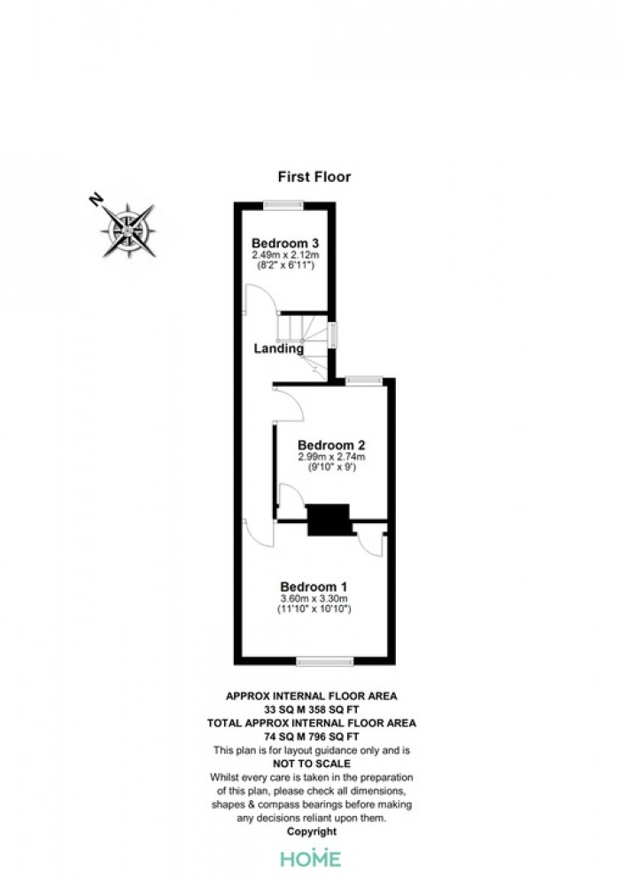 Floorplan for Navigation Road, Chelmsford