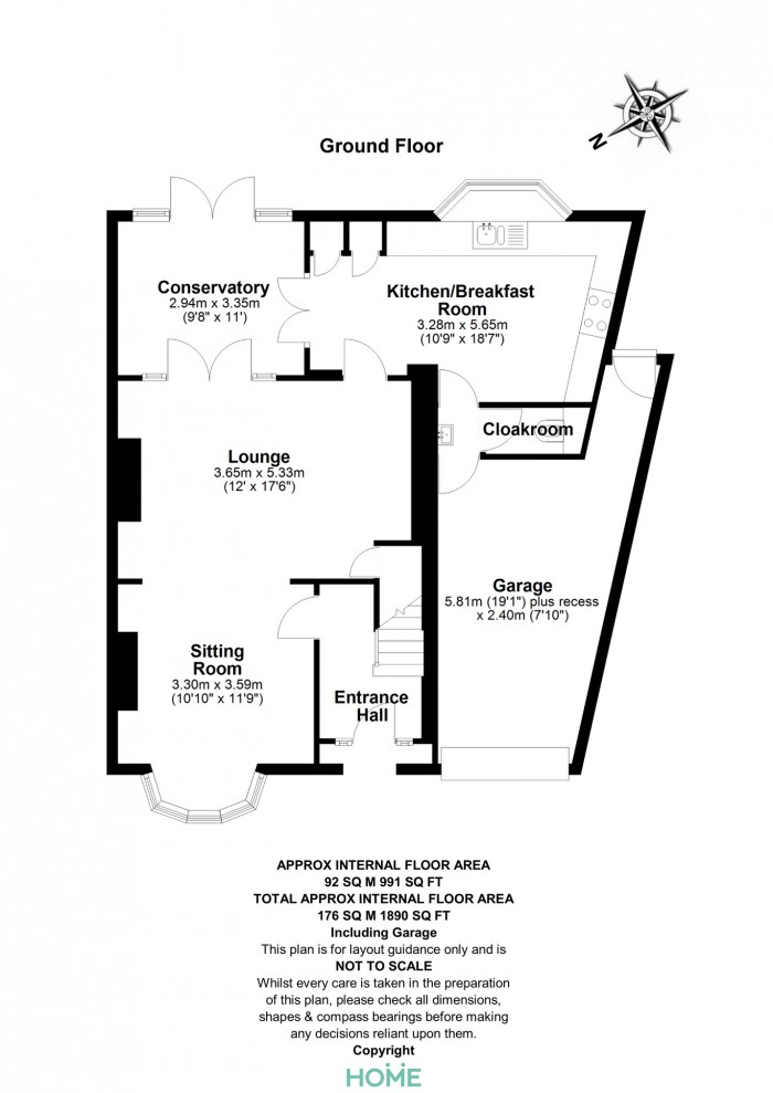 Floorplan for Rose Glen, Romford