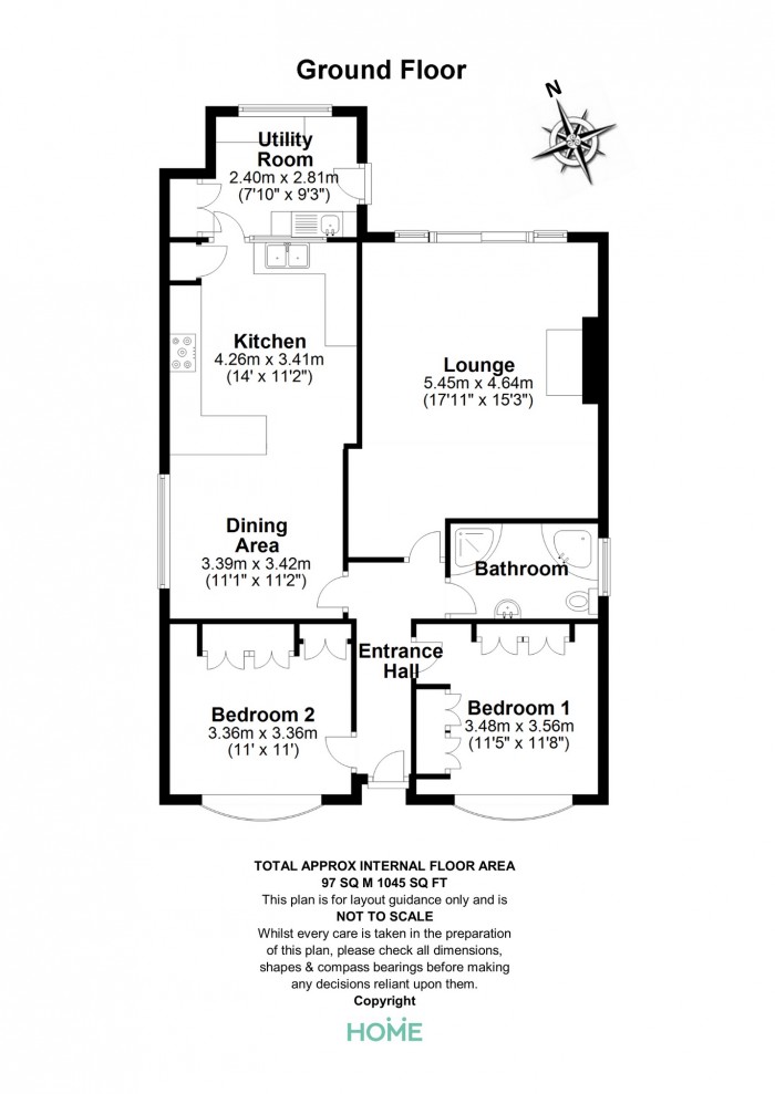 Floorplan for Church Road, Boreham, Chelmsford