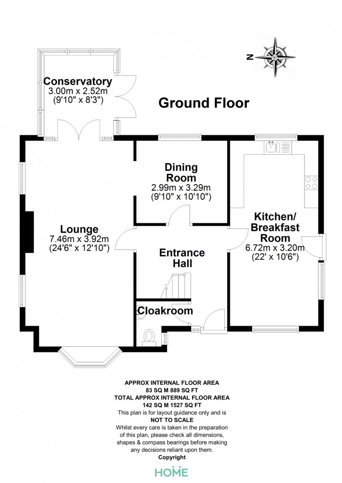 Floorplan for Milch Hill Lane, Great Leighs