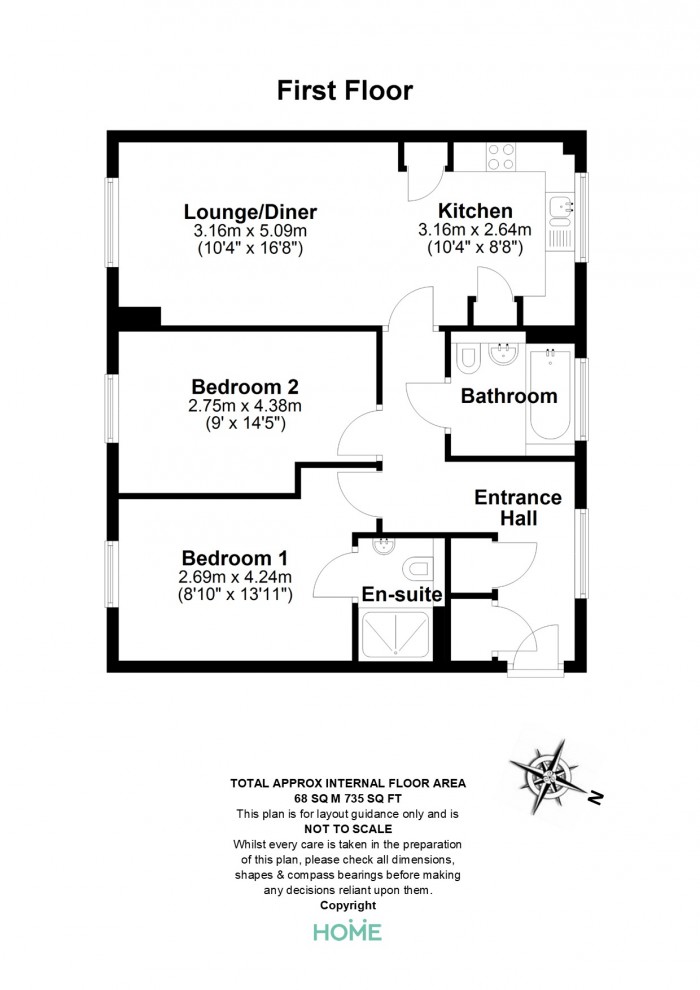 Floorplan for Mary Munnion Quarter, Chelmsford
